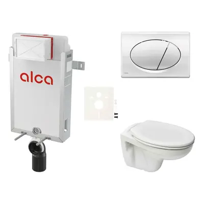 Cenově zvýhodněný závěsný WC set Alca k zazdění + WC S-Line S-line Pro SIKOAP2