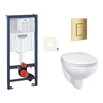 Závěsný wc set do lehkých stěn / předstěnová montáž Grohe Bau Ceramic SIKOGRSBAUSCGL0