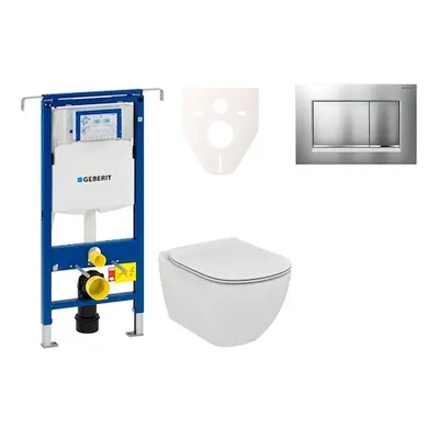 Cenově zvýhodněný závěsný WC set Geberit do lehkých stěn / předstěnová montáž+ WC Ideal Standard