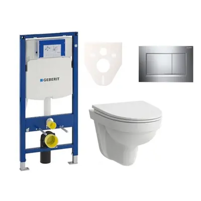 Cenově zvýhodněný závěsný WC set Geberit do lehkých stěn / předstěnová montáž+ WC Laufen Laufen 