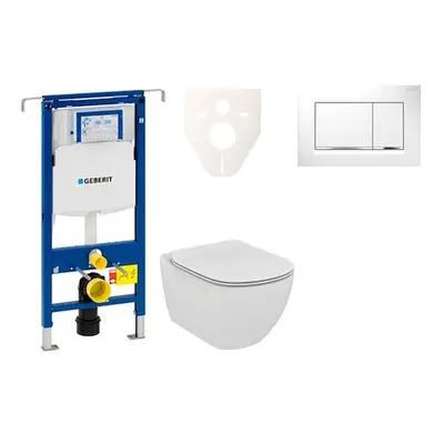 Cenově zvýhodněný závěsný WC set Geberit do lehkých stěn / předstěnová montáž+ WC Ideal Standard