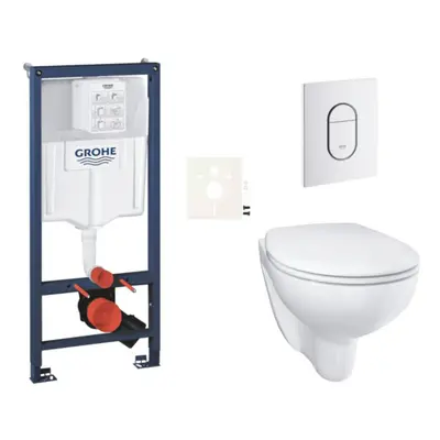 Závěsný wc set do lehkých stěn / předstěnová montáž Grohe Bau Ceramic SIKOGRSBAUASH0