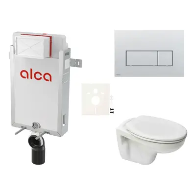 Cenově zvýhodněný závěsný WC set Alca k zazdění + WC S-Line S-line Pro SIKOAP9