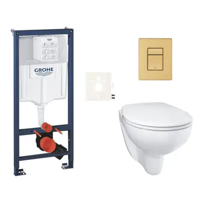 Závěsný wc set do lehkých stěn / předstěnová montáž Grohe Bau Ceramic SIKOGRSBAUSCGN0