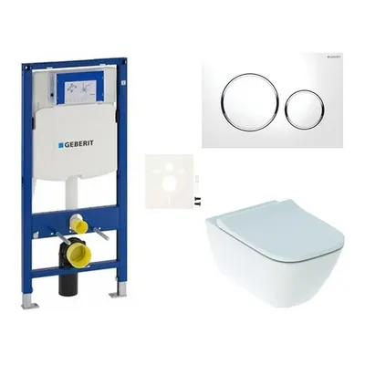 Cenově zvýhodněný závěsný WC set Geberit do lehkých stěn / předstěnová montáž+ WC Geberit Smyle 