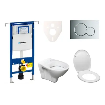 Cenově zvýhodněný závěsný WC set Geberit do lehkých stěn / předstěnová montáž+ WC S-Line S-line 