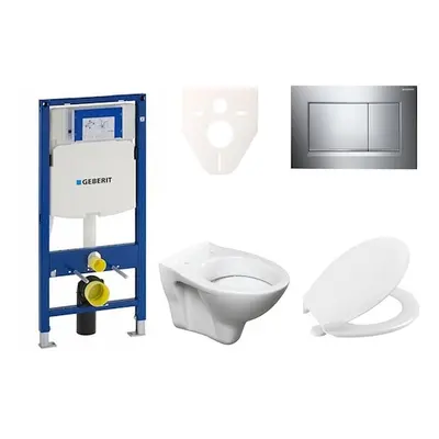 Cenově zvýhodněný závěsný WC set Geberit do lehkých stěn / předstěnová montáž+ WC S-Line S-line 