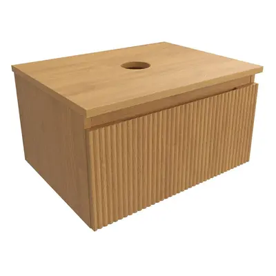 Koupelnová skříňka s krycí deskou SAT Evolution 58x30x44,5 cm dub medový mat SATEVO60DMD