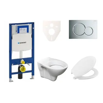 Cenově zvýhodněný závěsný WC set Geberit do lehkých stěn / předstěnová montáž+ WC S-Line S-line 