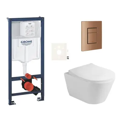 Závěsný wc set do lehkých stěn / předstěnová montáž Glacera Ava SIKOGRSAVASCDL0