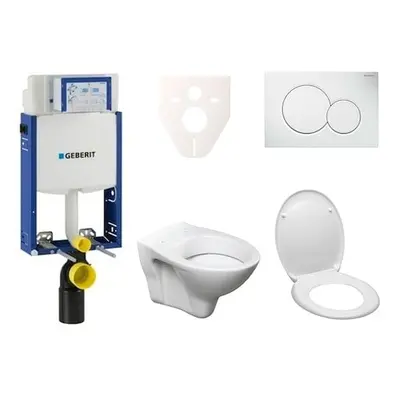 Cenově zvýhodněný závěsný WC set Geberit k zazdění + WC S-Line S-line Pro 110.302.00.5ND2