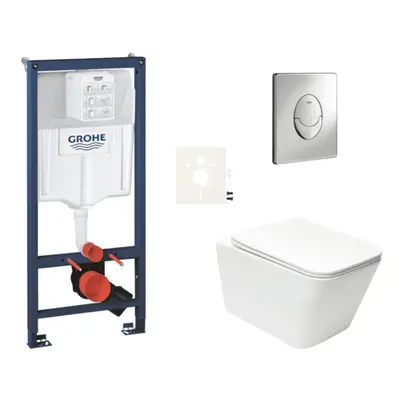 Závěsný wc set do lehkých stěn / předstěnová montáž Swiss Aqua Technologies Infinitio SIKOGRSIN1