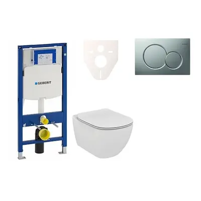 Cenově zvýhodněný závěsný WC set Geberit do lehkých stěn / předstěnová montáž+ WC Ideal Standard