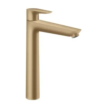 Vysoká umyvadlová baterie Hansgrohe Talis E s výpustí kartáčovaný bronz 71716140