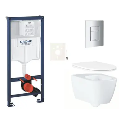 Závěsný wc set do lehkých stěn / předstěnová montáž Grohe Essence SIKOGRSESSCP00