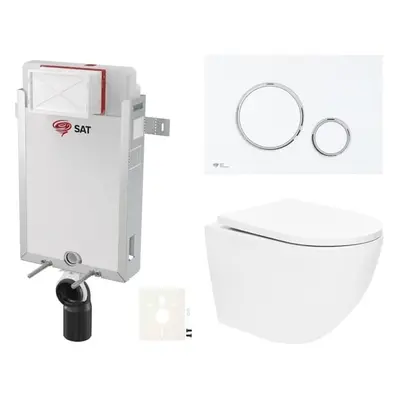 Závěsný wc set k zazdění SAT SIKOSZTOR6776