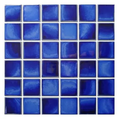 Keramická mozaika Premium Mosaic deep blue 31x31 cm lesk MOSBH5DBLL