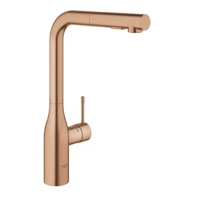 Dřezová baterie GROHE Essence New s vytahovací sprškou Brushed Warm Sunset 30270DL0