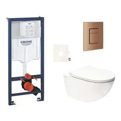 Závěsný wc set do lehkých stěn / předstěnová montáž Swiss Aqua Technologies Infinitio SIKOGRSIN1