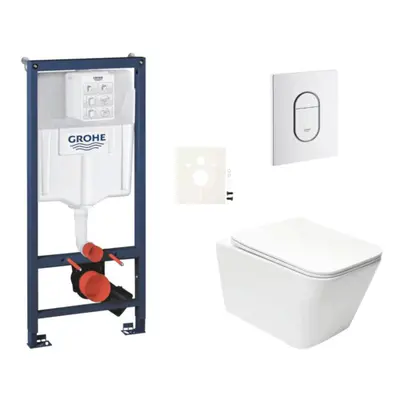 Závěsný wc set do lehkých stěn / předstěnová montáž Swiss Aqua Technologies Infinitio SIKOGRSIN1