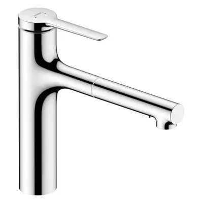 Dřezová baterie Hansgrohe Zesis M33 s vytahovací sprškou, 2 proudy chrom 74823000