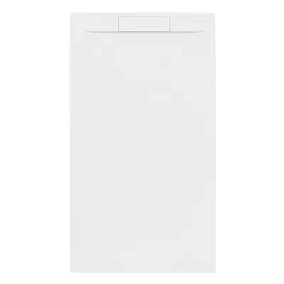 Sprchová vanička obdélníková SAT Fusion 160x90 cm litý mramor Blanco SATFU16090BL