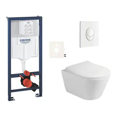 Závěsný wc set do lehkých stěn / předstěnová montáž Glacera Ava SIKOGRSAVASASH0