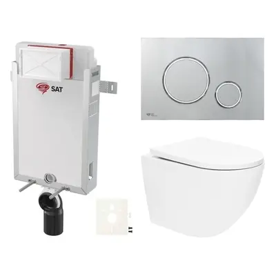 Závěsný wc set k zazdění SAT SIKOSZTOR6771