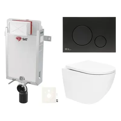 Závěsný wc set k zazdění SAT SIKOSZTOR6768