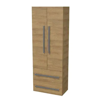 Koupelnová skříňka vysoká SAT Cube Way 60x163x33 cm dub Hickory CUBE3CHV60DH