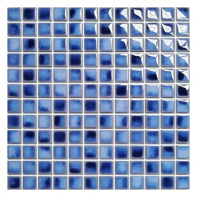 Keramická mozaika Premium Mosaic aqua blue 30x30 cm lesk MOSBH23ABLL