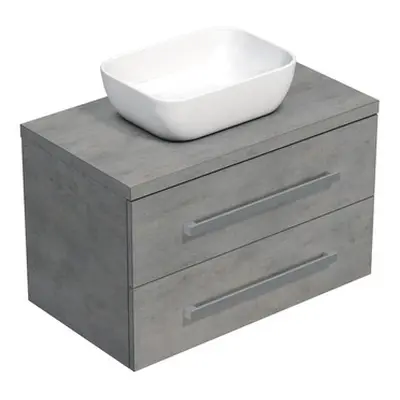 Koupelnová skříňka s krycí deskou SAT Cube Way 80x53x46 cm beton mat CUBE46803BE45