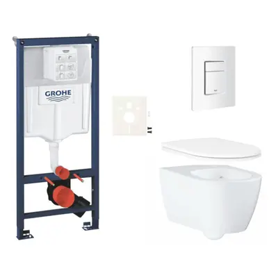 Závěsný wc set do lehkých stěn / předstěnová montáž Grohe Essence SIKOGRSESSCSH0