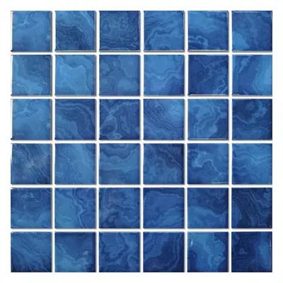 Keramická mozaika Premium Mosaic dark blue 31x31 cm mat MOSBH25M