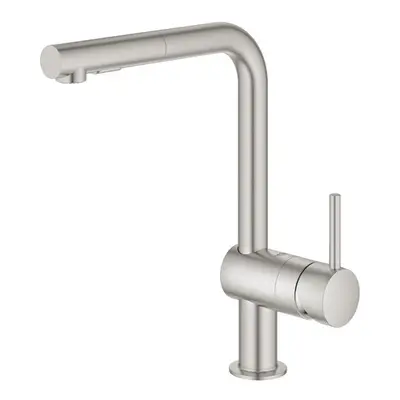 Dřezová baterie GROHE Minta s vytahovací sprškou supersteel 30274DC0