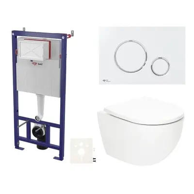 Závěsný wc set do lehkých stěn / předstěnová SAT Fusion SIKOSSTORFU70