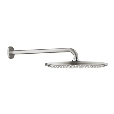 Hlavová sprcha GROHE Rainshower Cosmopolitan Metal včetně sprchového ramena supersteel 26066DC0