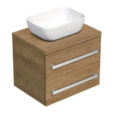 Koupelnová skříňka s krycí deskou SAT Cube Way 60x47,5x46 cm dub Hickory CUBE461603DH45