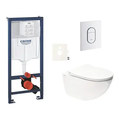 Závěsný wc set do lehkých stěn / předstěnová montáž Swiss Aqua Technologies Infinitio SIKOGRSIN1