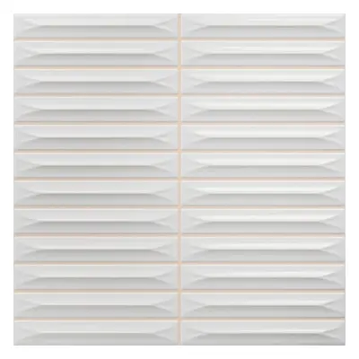 Obklad Vilar Albaro Arrow white 20x20 cm reliéfní ARROW151WH