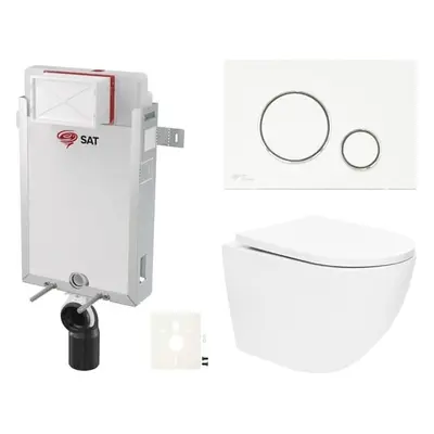 Závěsný wc set k zazdění SAT SIKOSZTOR6770