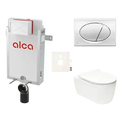 Cenově zvýhodněný závěsný WC set Alca k zazdění + WC Glacera Alfa SIKOAA2