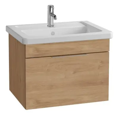 Koupelnová skříňka s umyvadlem VitrA Mia 64,5x49,5x43,5 cm dub MIA6049D