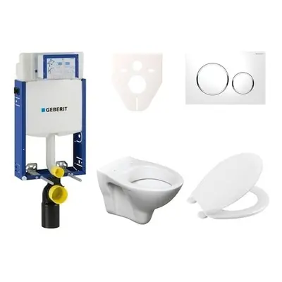 Cenově zvýhodněný závěsný WC set Geberit k zazdění + WC S-Line S-line Pro 110.302.00.5NR4