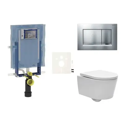 Cenově zvýhodněný závěsný WC set Geberit k zazdění + WC SAT Brevis SIKOGEZBRES30