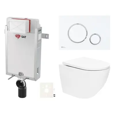 Závěsný wc set k zazdění SAT SIKOSZTOR6776