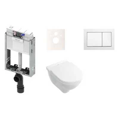 Cenově zvýhodněný závěsný WC set TECE k zazdění + WC Villeroy & Boch O.novo KMPLONOVO