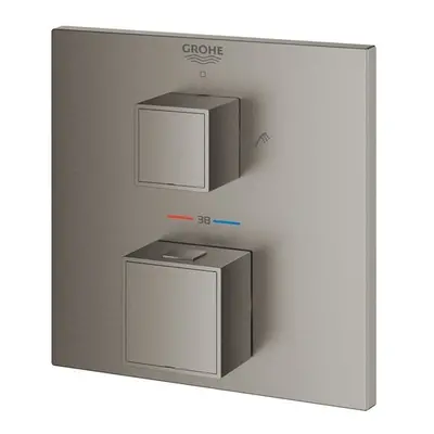 Termostat GROHE Grohtherm Cube bez podomítkového tělesa kartáčovaný Hard Graphite 24155AL0