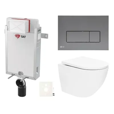 Závěsný wc set k zazdění SAT SIKOSZTOR67GMM