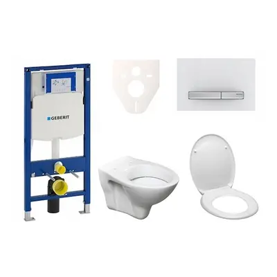 Cenově zvýhodněný závěsný WC set Geberit do lehkých stěn / předstěnová montáž+ WC S-Line S-line 